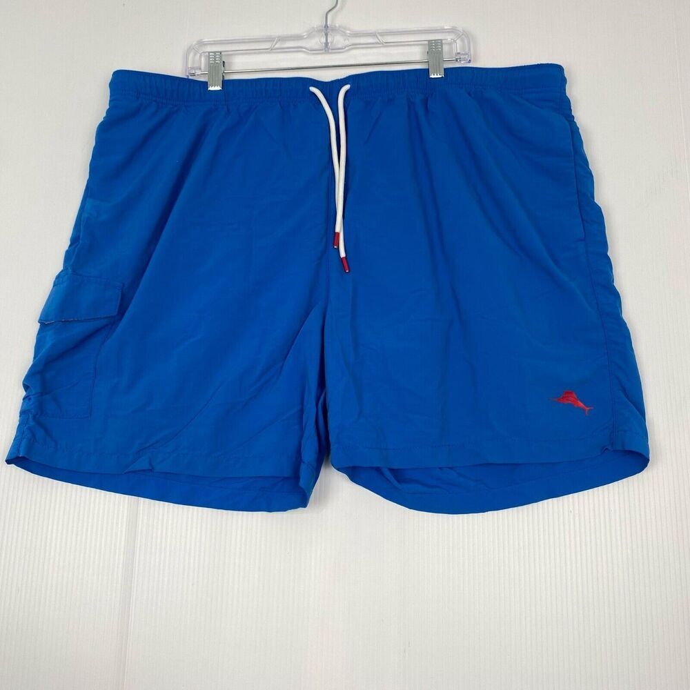 Tommy Bahama  Mens  Size 2XL/2TG Santorini  Blue Naples Swimsuit Cargo  Brief